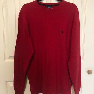 Polo by Ralph Lauren Sleep Shirt Thermal Red